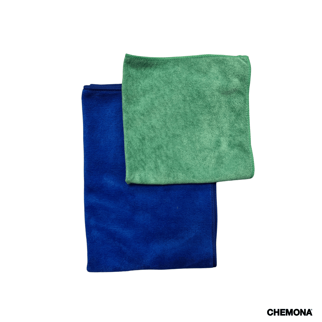 Microvezeldoek 40x40 – Reinigingsdoek streeploos schoon (2x) - Chemona