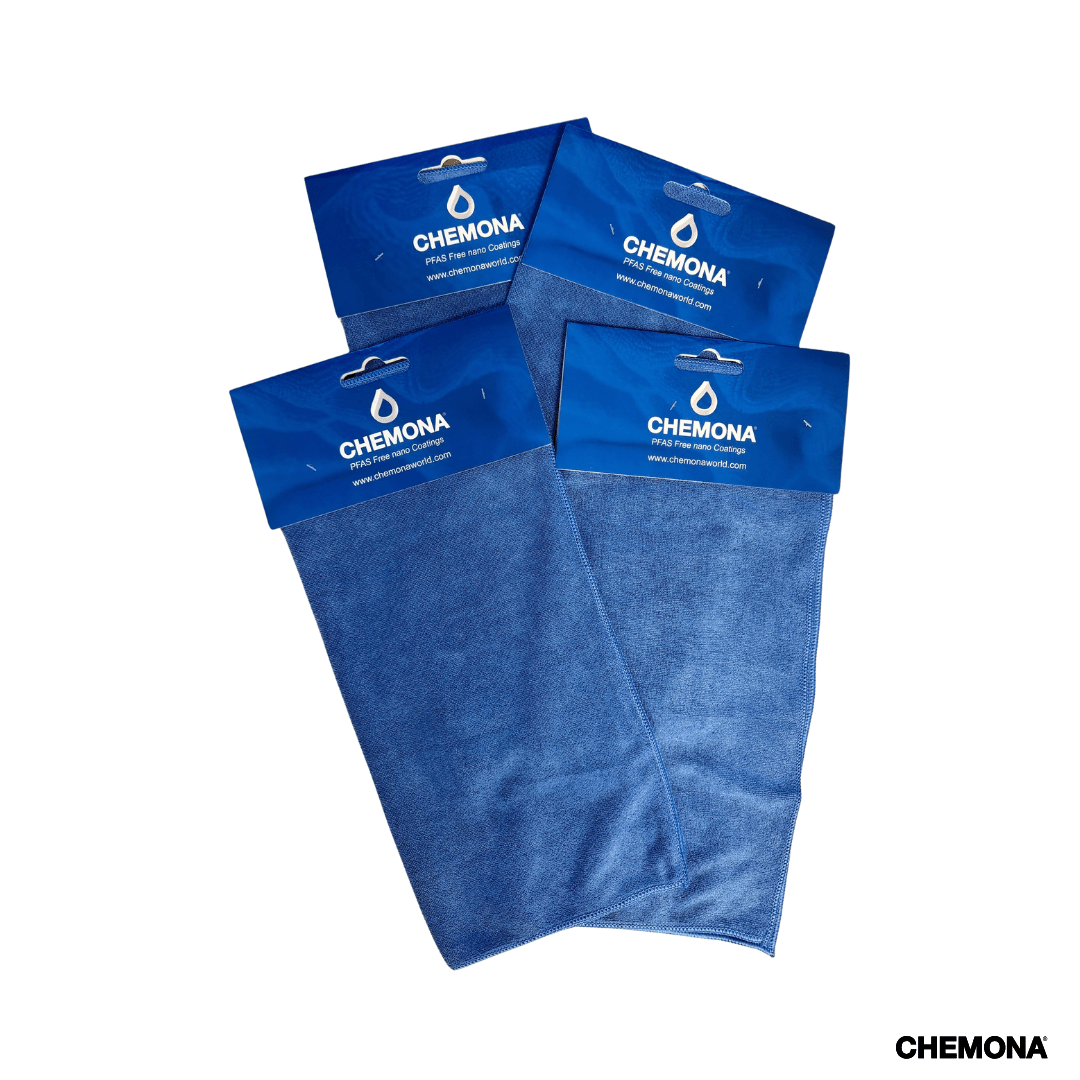 Microvezeldoek 40x40 – Reinigingsdoek streeploos schoon (4x) - Chemona