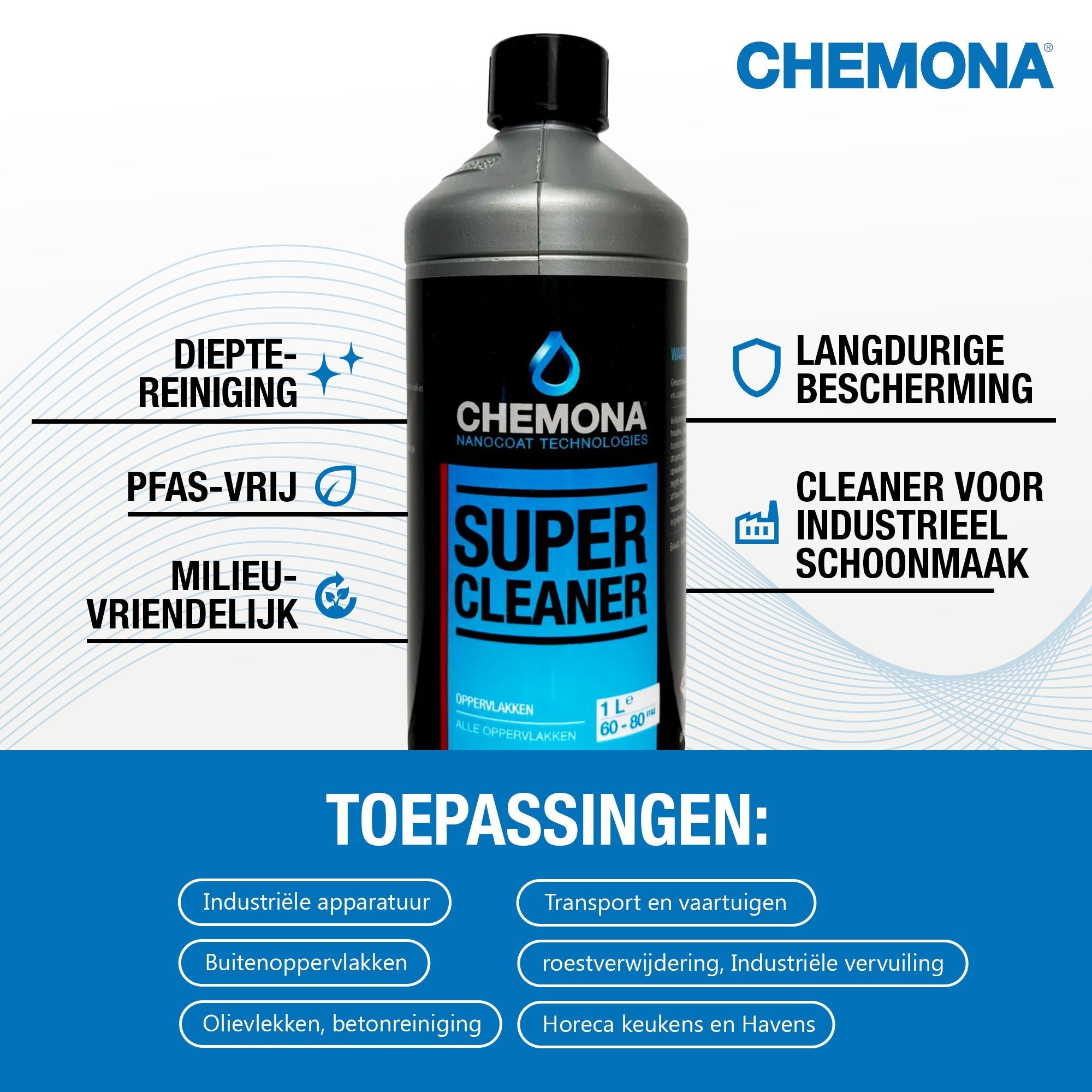 Super Cleaner - Nano reiniger voor industriële en buiten toepassingen - Chemona
