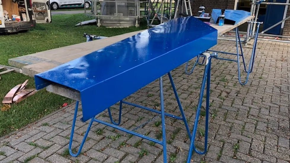 Kleurherstel gepoedercoate dakplaten – Watertoren WMD, Hoogeveen - Chemona